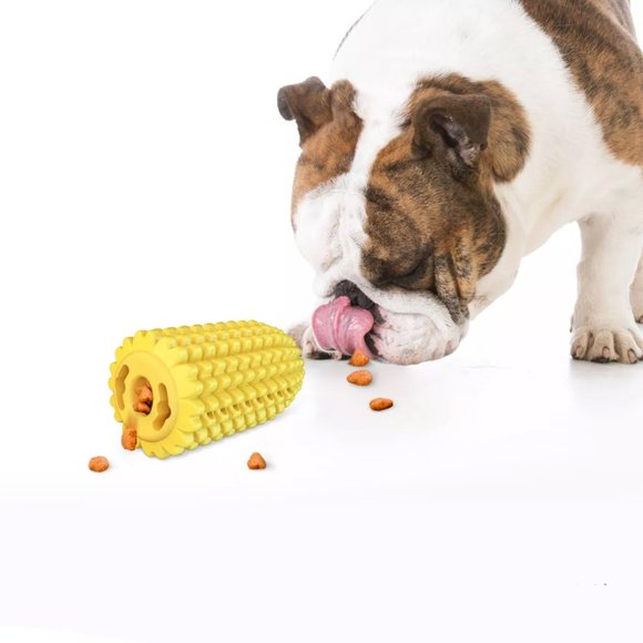 Corn Shape with Rope Yellow Vacuum Suction Cup Chew Toy for Dogs - Picture 6 of 14